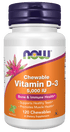 Vitamin D-3 Chewable 5,000 IU by Country Life Natural Foods