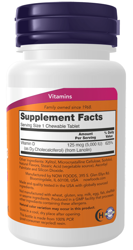 Vitamin D-3 5,000 IU by Country Life Natural Foods