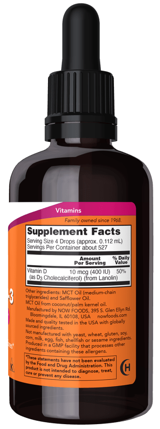Vitamin D-3 Liquid by Country Life Natural Foods