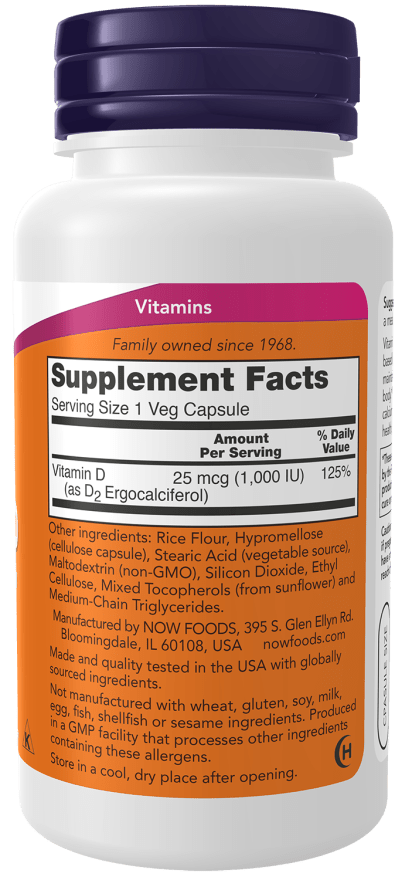 Vitamin D 1000IU by Country Life Natural Foods