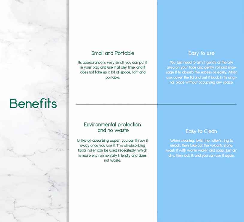 Volcanic Stone Oil-Absorbing Face Roller