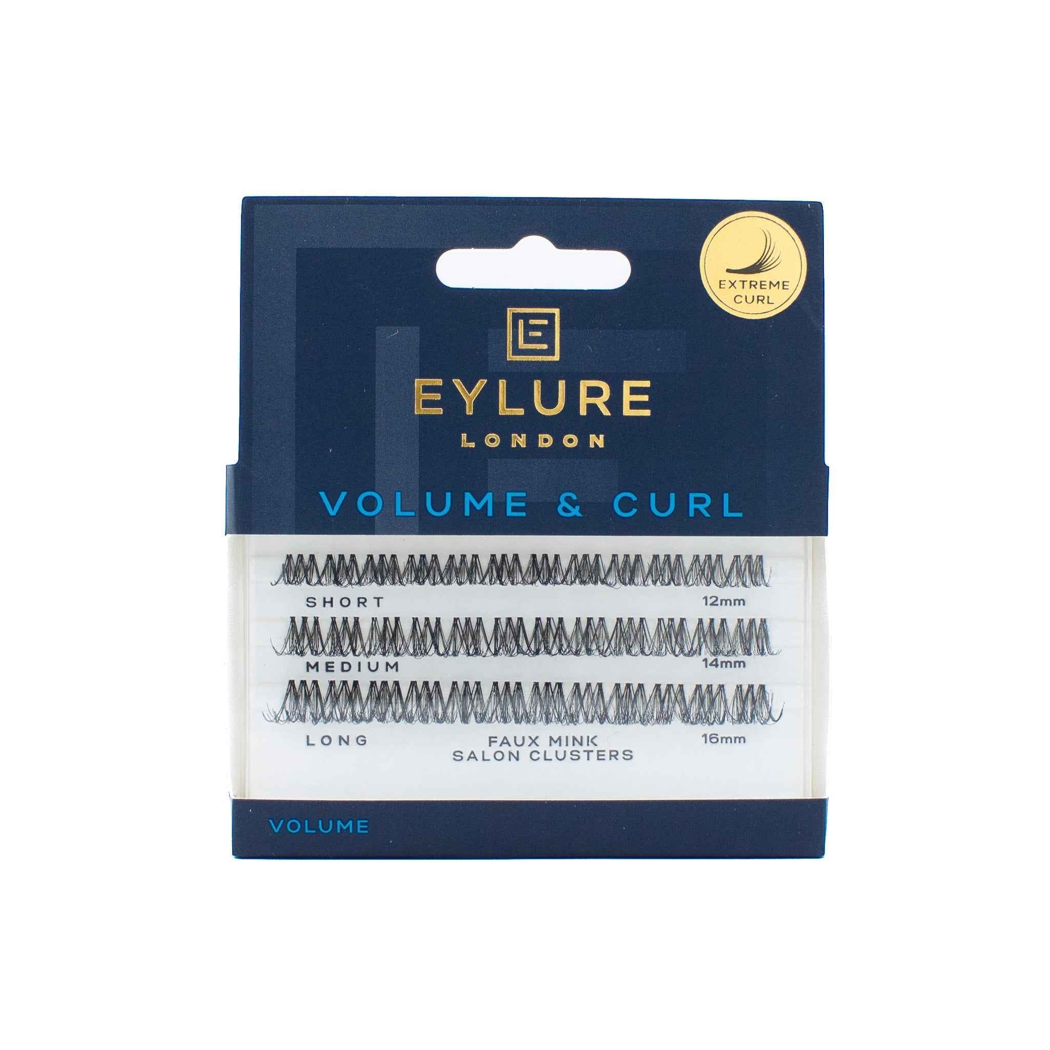 Eylure Volume &amp; Curl Cluster False Eyelashes 36 CT - New