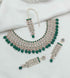 Joban Fashion Green Stone Work Necklace Set