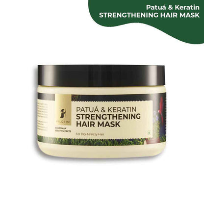 Pilgrim Amazonian Patua &amp; Keratin Strengthening Hair Mask For Dry &amp; Frizzy Hair With Sacha Inchi