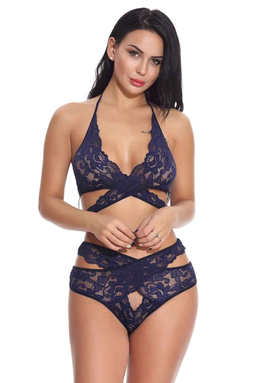 Lace Wrap Around Bra Set