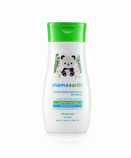 Mamaearth Daily Moisturizing Lotion &amp; Deeply Nourishing Wash &amp; Nourishing Hair Oil for Babies