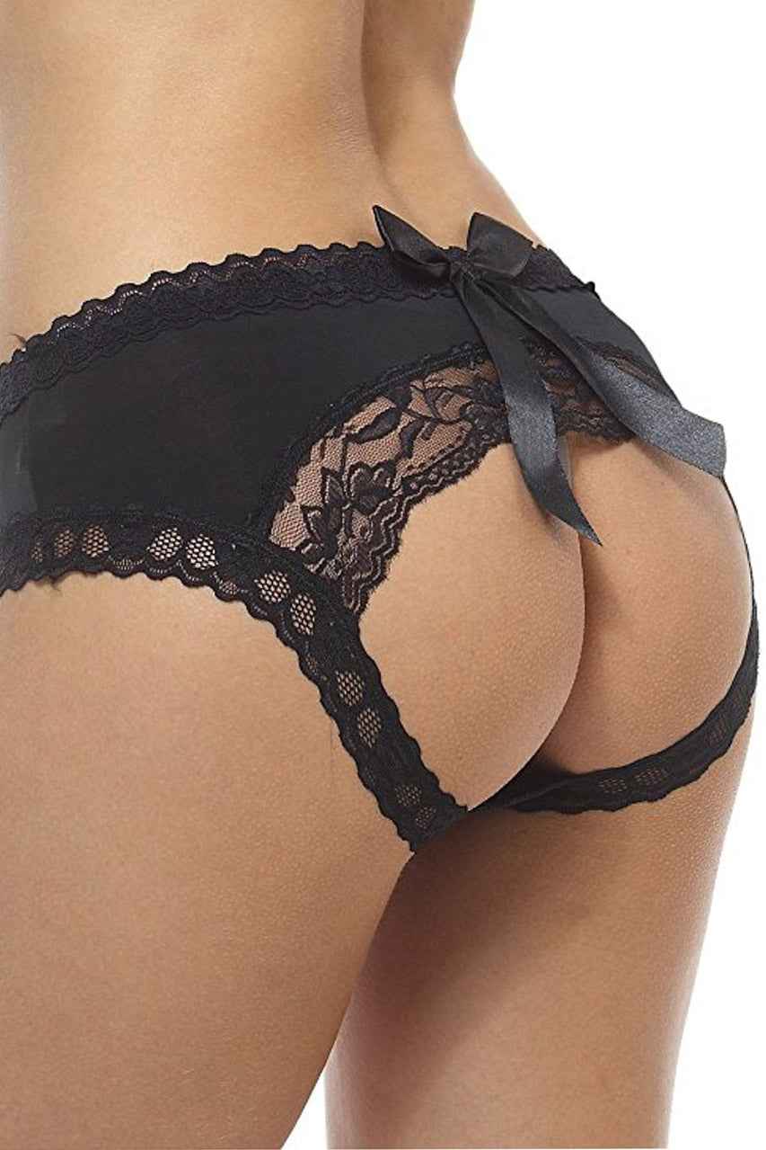 Lacy Crotchless Panty