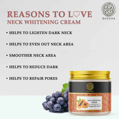 Buddha Natural Neck Whitening Cream - Help With Dark Spots, Age Spots In The Neck Area