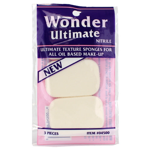 Wonder Ultimate Texture Sponges For All Oil Based Make-Up - 3 Pieces - 3 Pieces - DestGlow