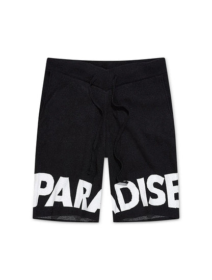 Jordan Craig Paradise Retro Knit Shorts - Black by Denim Exchange