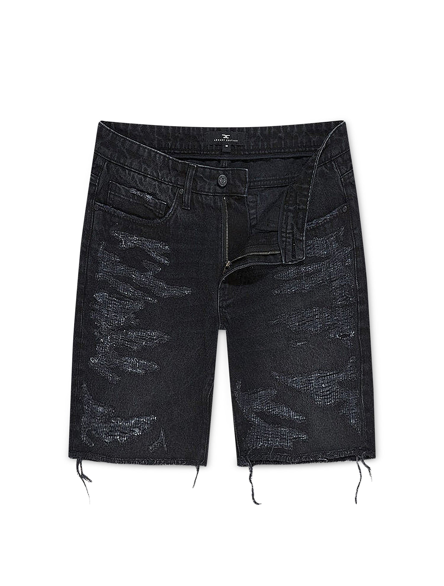 Jordan Craig Riverside Denim Shorts - Black Shadow by Denim Exchange