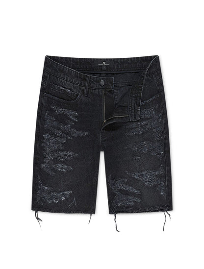 Jordan Craig Riverside Denim Shorts - Black Shadow by Denim Exchange