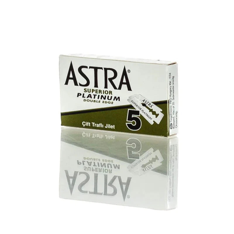 Astra Superior Platinum Double Edge Razor Blades - 5 Pack 
