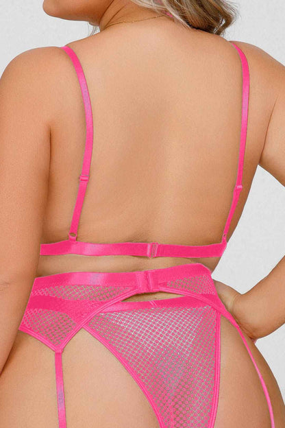 Plus Size Stunning Strappy Bra Set