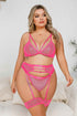 Plus Size Stunning Strappy Bra Set