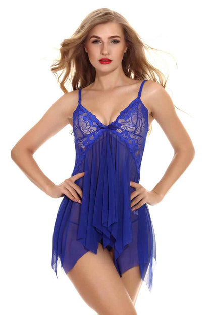 Jagged Hem Flyaway Babydoll