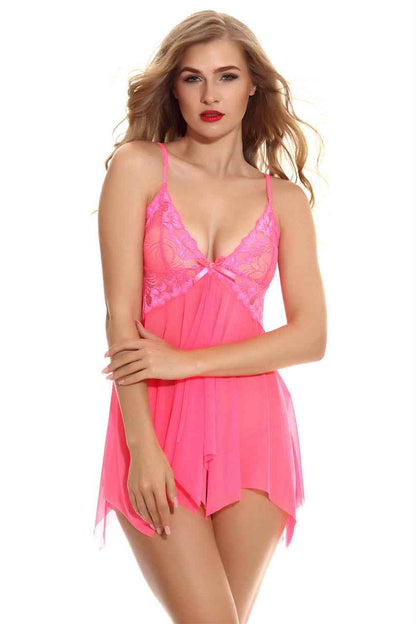Jagged Hem Flyaway Babydoll