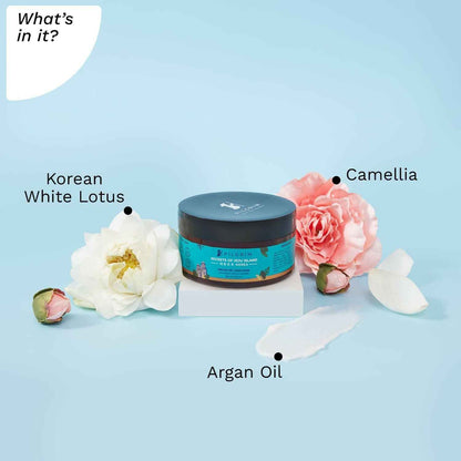 Pilgrim Korean Argan Oil Hair Mask For Dry &amp; Frizzy Hair With White Lotus And Camellia
