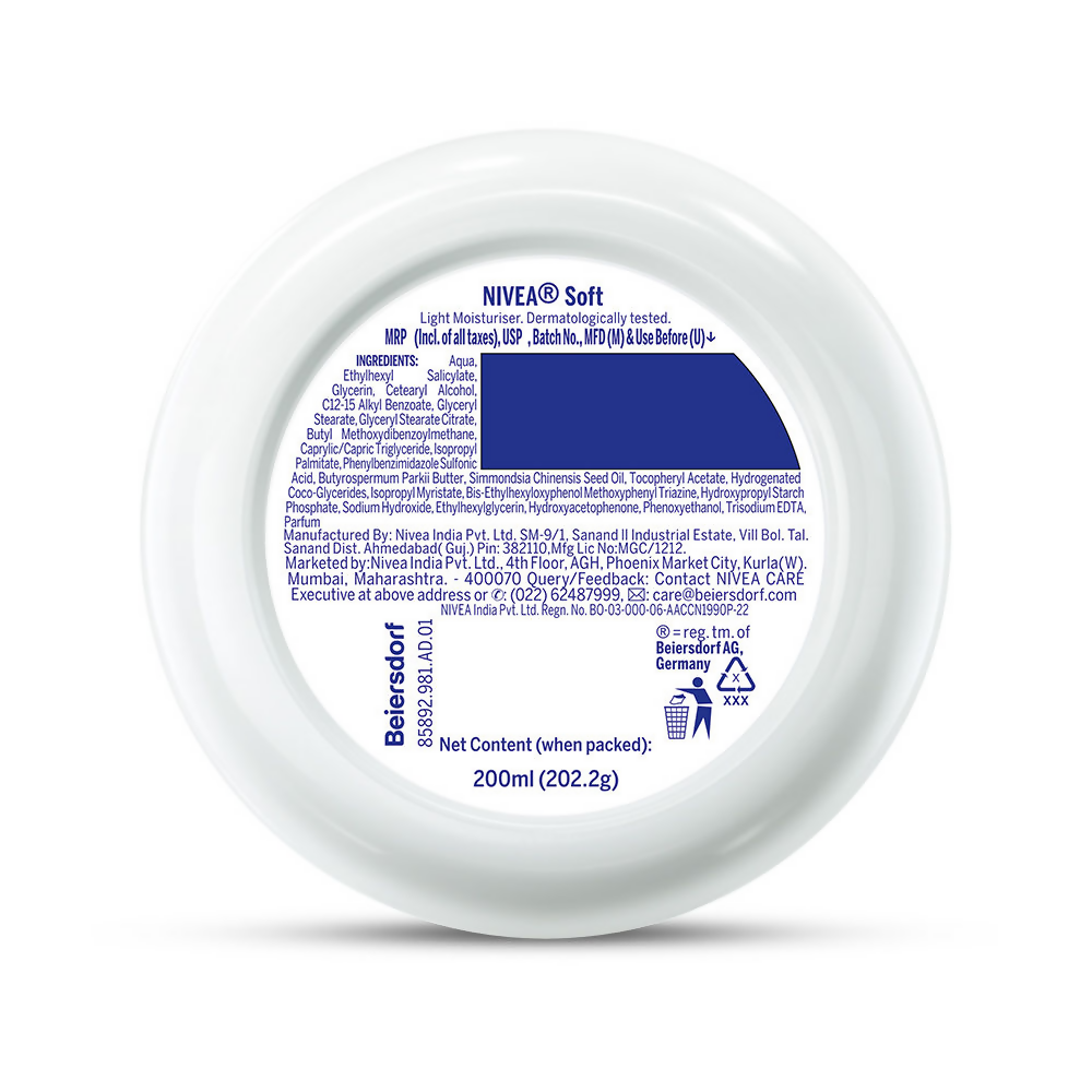 Nivea Soft Daily UV Light Moisturising Cream