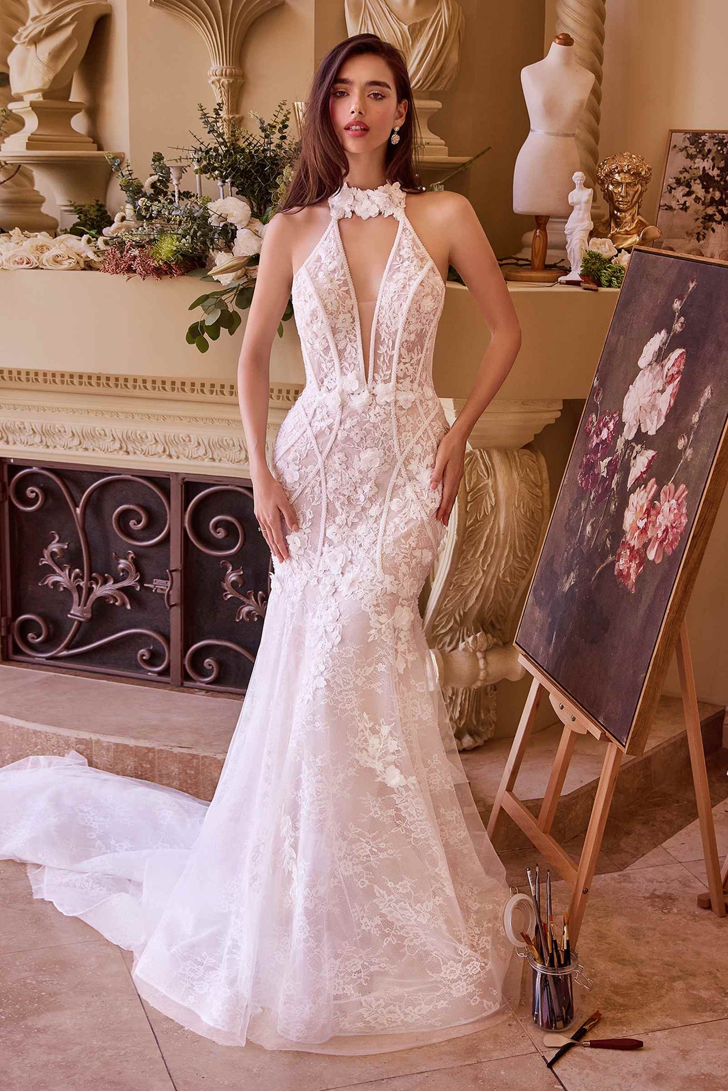 Andrea &amp; Leo WL038 Dress Long Cap Sleeve Bridal Gown