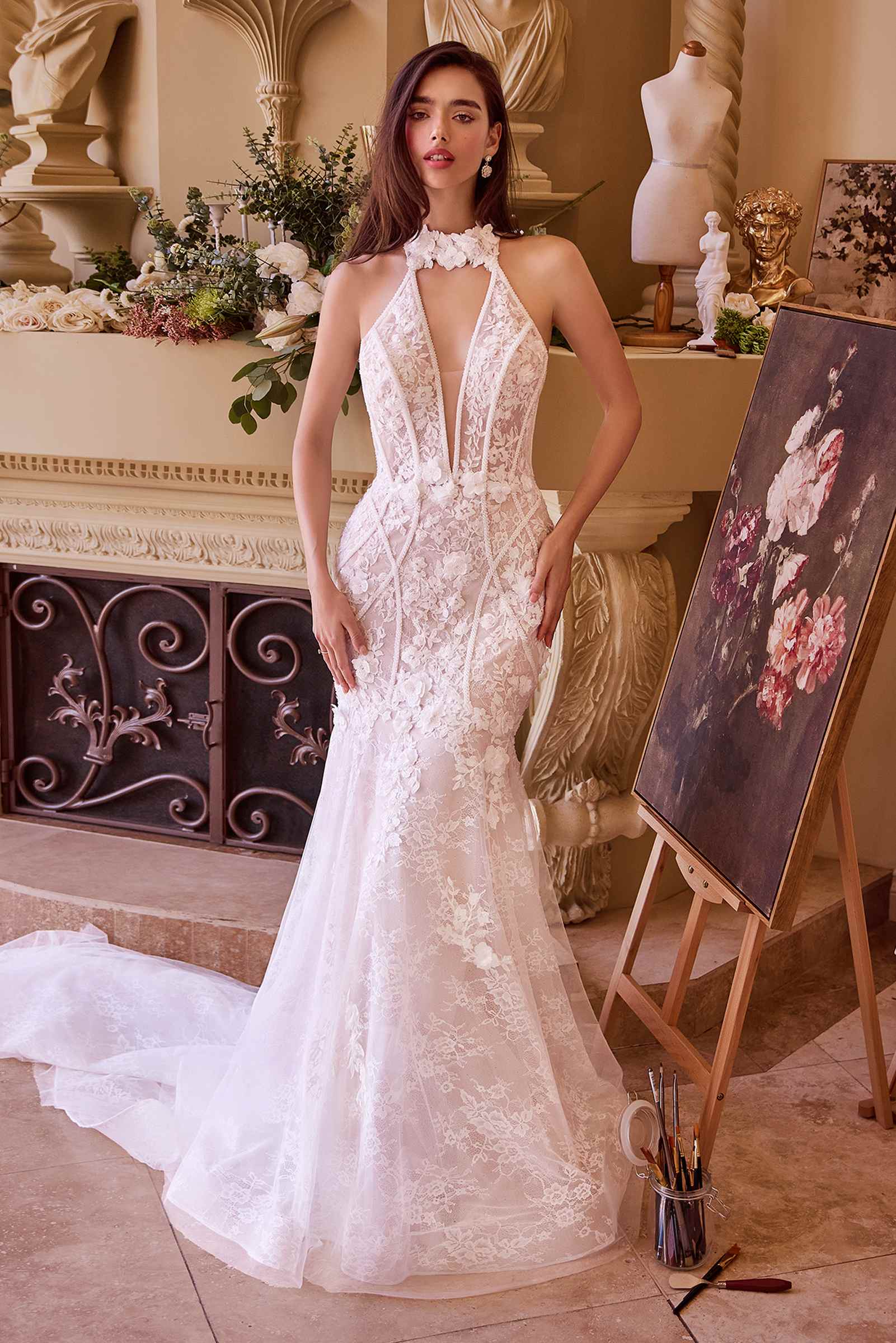 Andrea &amp; Leo WL038 Dress Long Cap Sleeve Bridal Gown