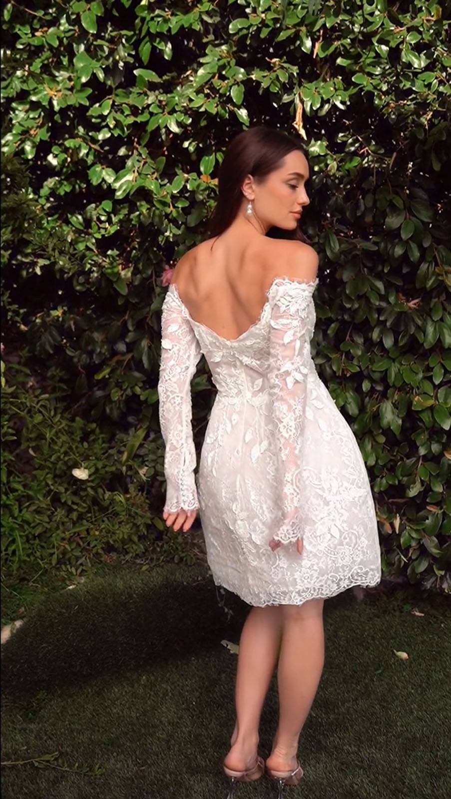 Andrea &amp; Leo WL021 Bridal Party Dress Short Off the Shoulder