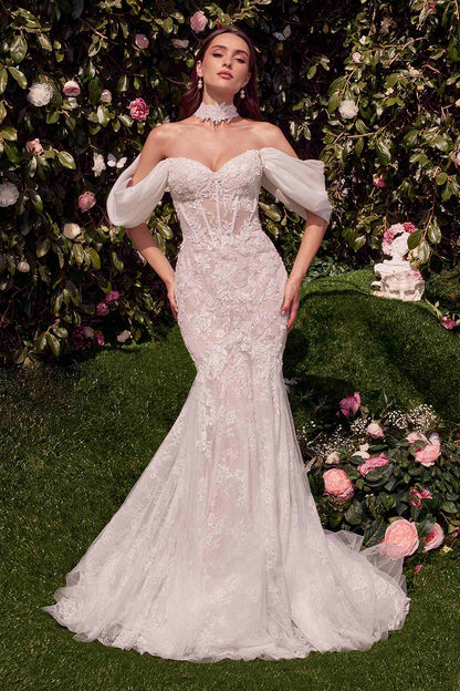 Andrea &amp; Leo WL031 Dress Detachable Wings Mermaid Wedding Gown