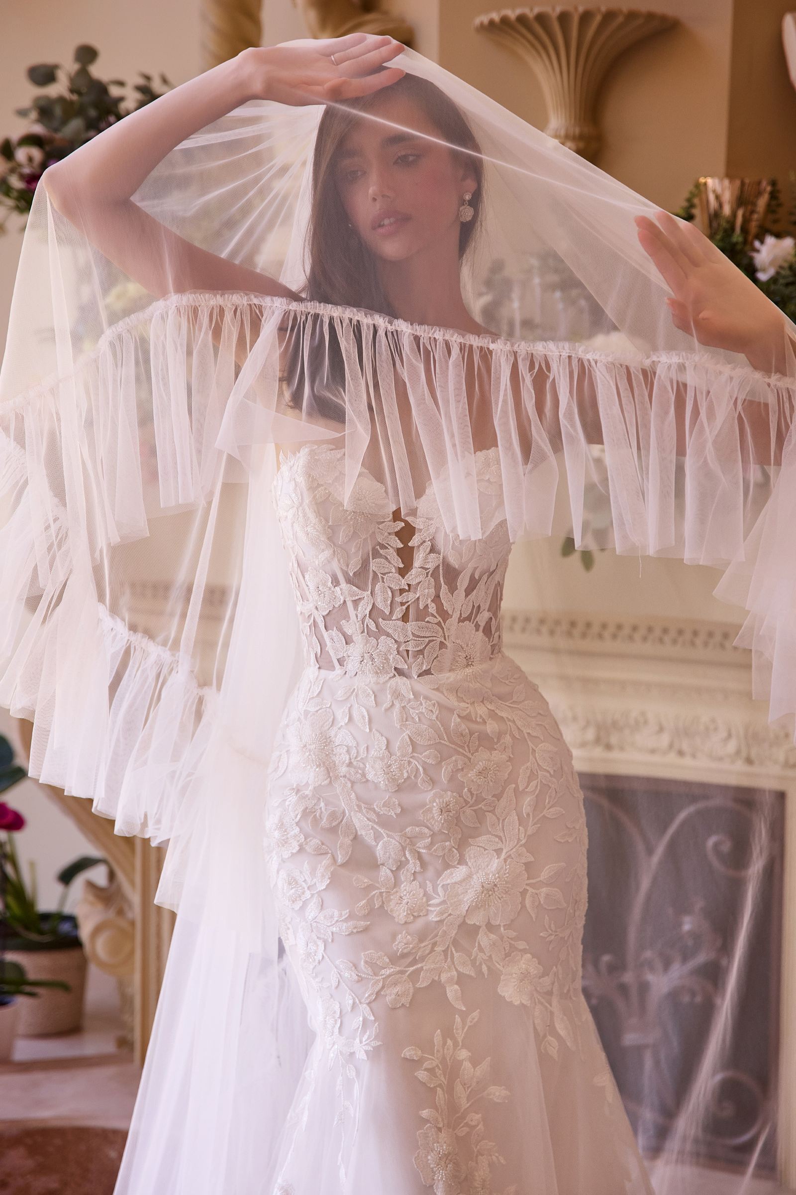 Andrea &amp; Leo WL033 Dress Strapless Mermaid Bridal Gown &amp; Sleeves