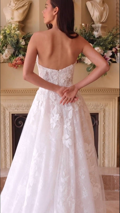 Andrea &amp; Leo WL034 Wedding Dress Lace A-Line Ball Gown