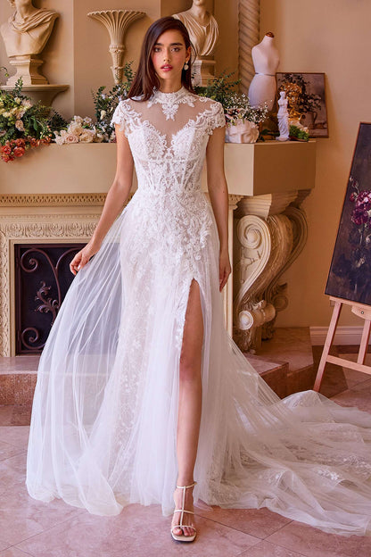 Andrea &amp; Leo WL035 Wedding Dress Lace &amp; Tulle Short Sleeve Gown