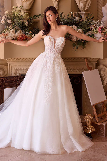 Andrea &amp; Leo WL037 Dress Strapless Wedding Ball Gown &amp; Lace Bolero