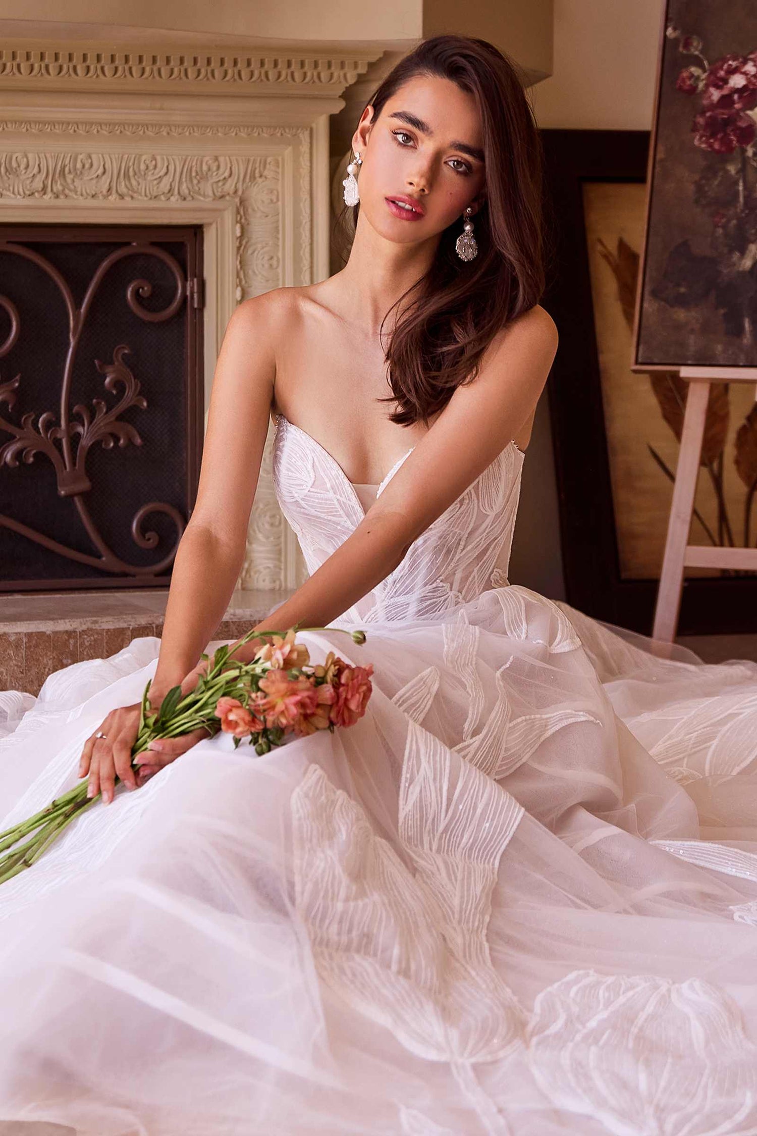 Andrea &amp; Leo WL043 Dress Tullip Sequin Embroidered Wedding Ball Gown