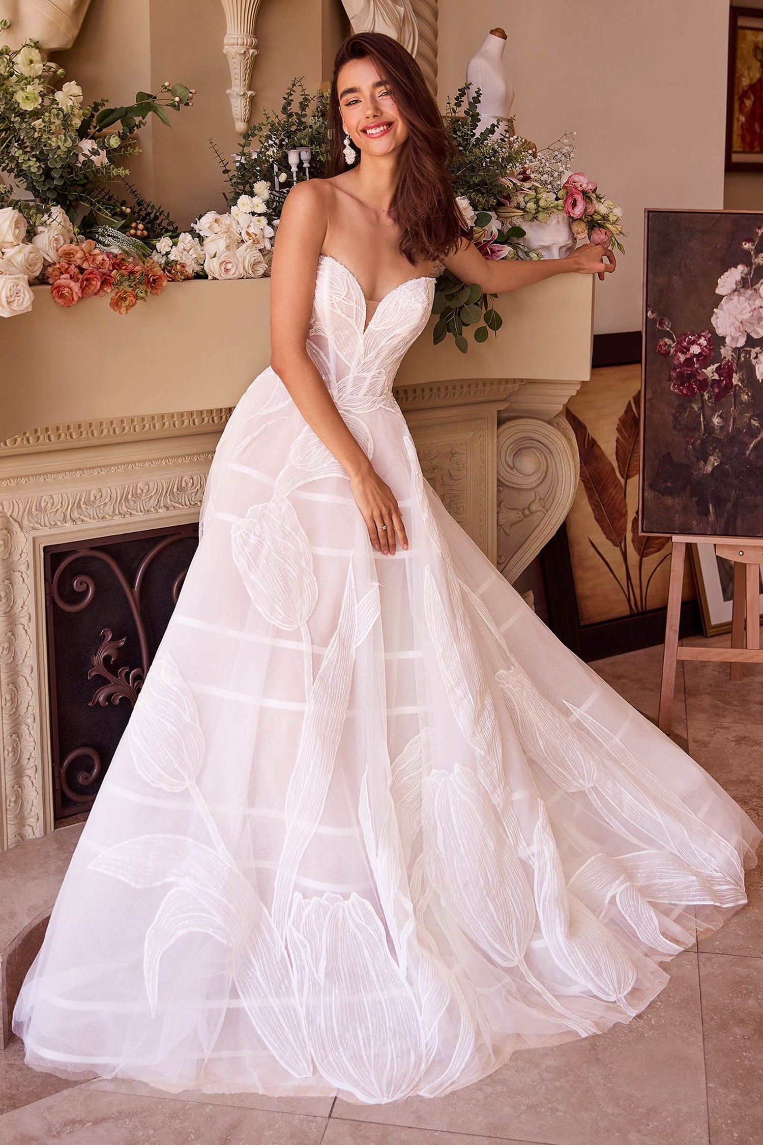 Andrea &amp; Leo WL043 Dress Tullip Sequin Embroidered Wedding Ball Gown