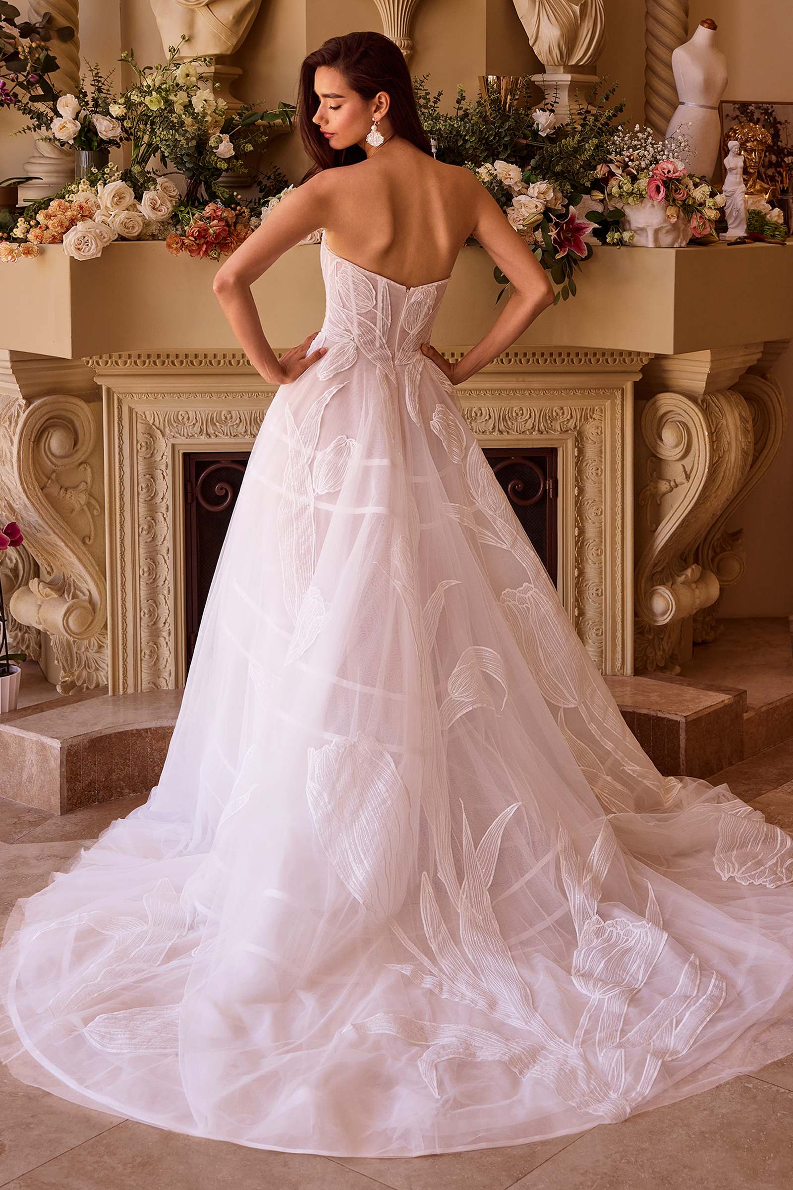Andrea &amp; Leo WL043 Dress Tullip Sequin Embroidered Wedding Ball Gown