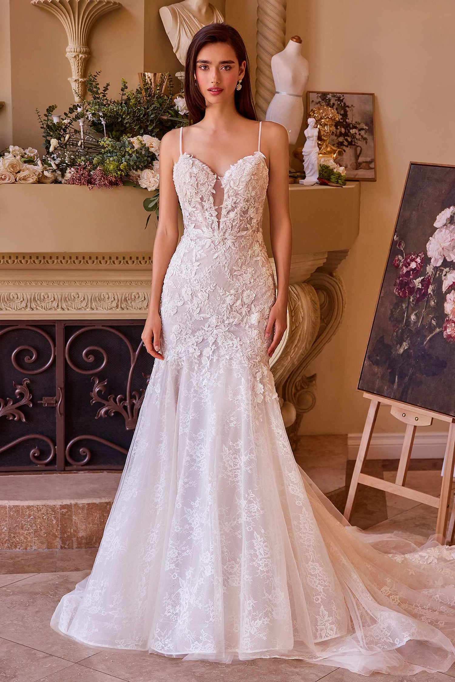 Andrea &amp; Leo WL051 Dress Fitted Lace Wedding Mermaid Gown