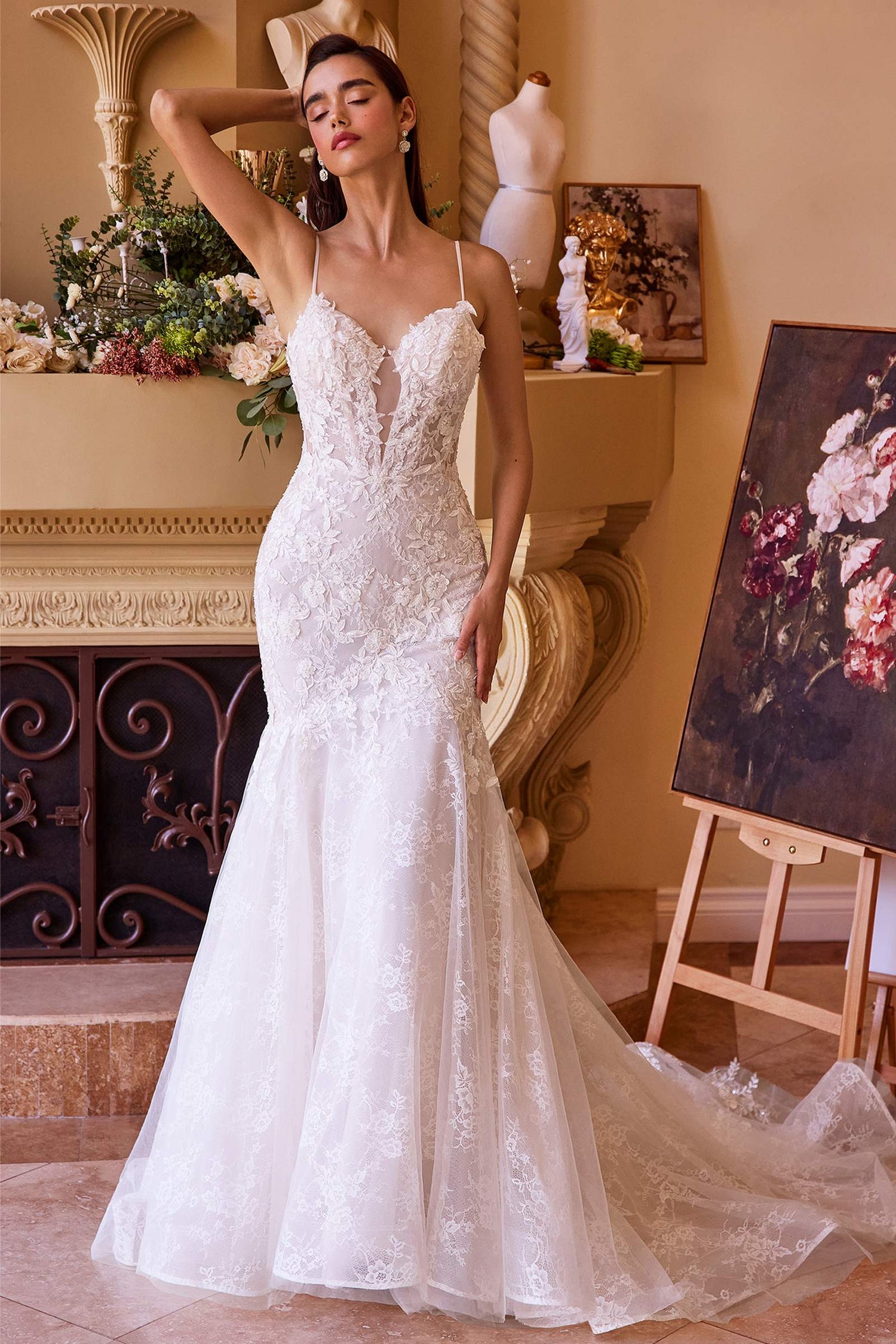 Andrea &amp; Leo WL051 Dress Fitted Lace Wedding Mermaid Gown