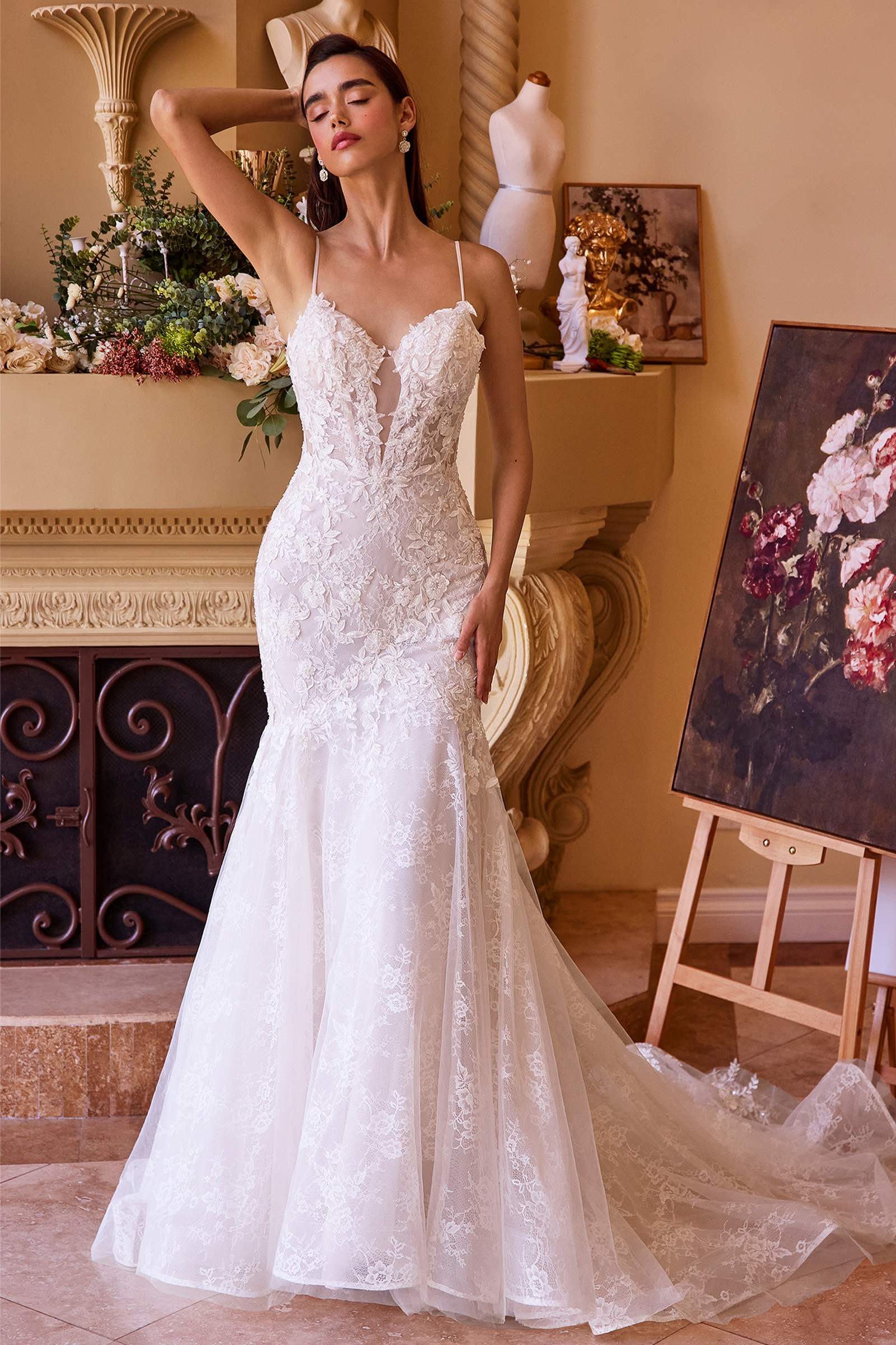 Andrea &amp; Leo WL051 Dress Fitted Lace Wedding Mermaid Gown