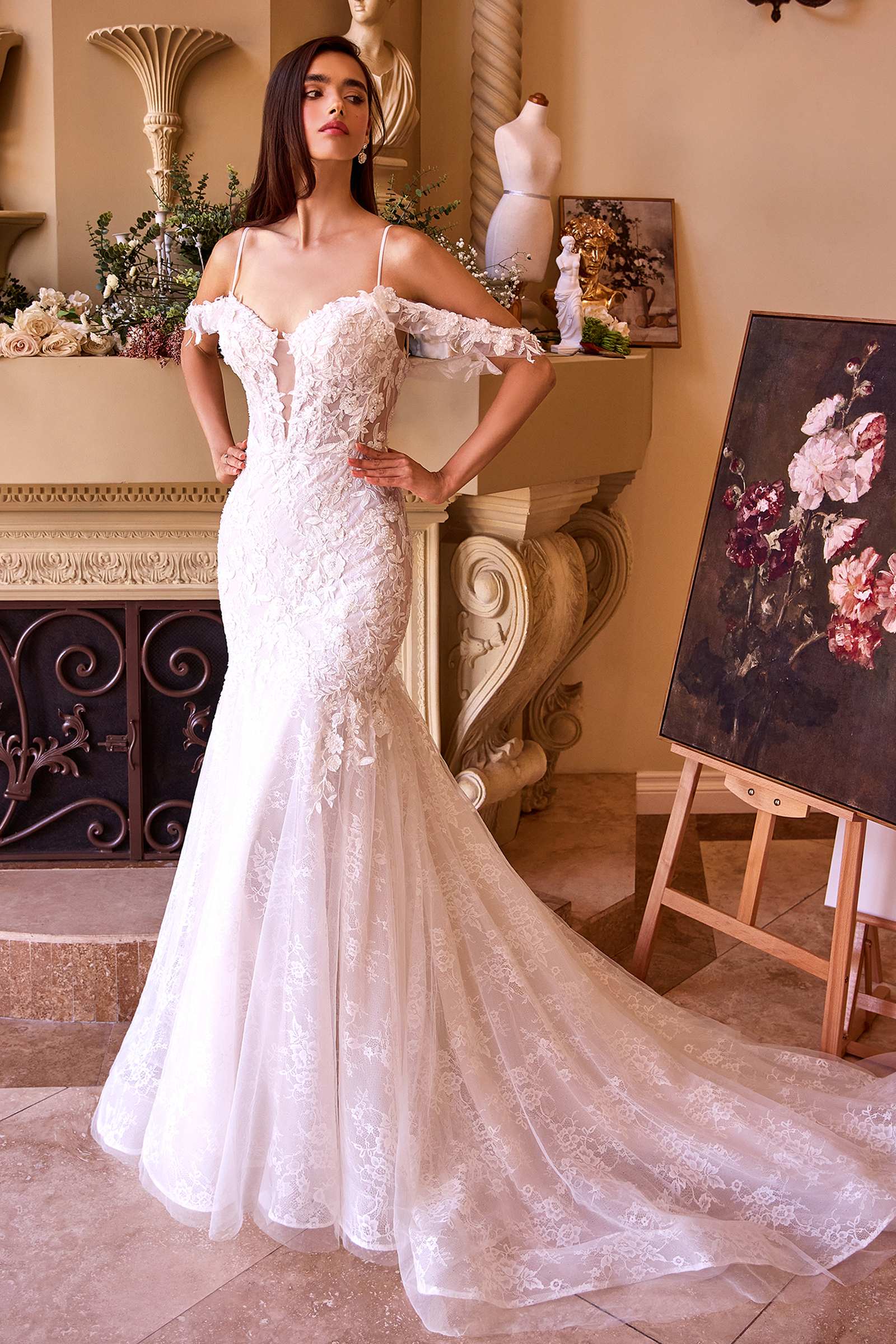 Andrea &amp; Leo WL051 Dress Fitted Lace Wedding Mermaid Gown
