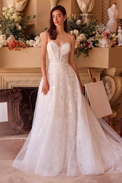Andrea &amp; Leo WL052 Dress Deep Sweetheart Strapless Bridal Ball Gown