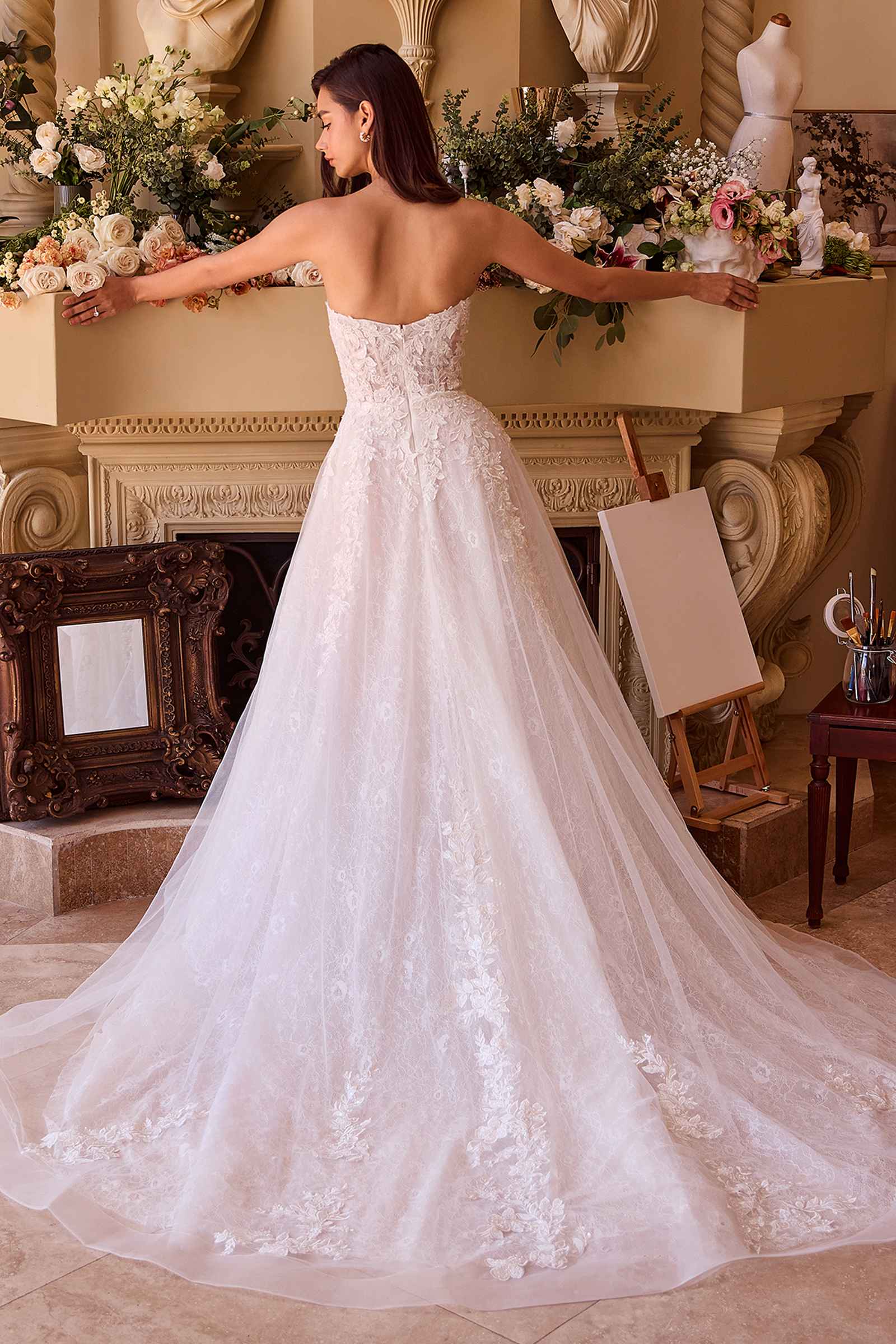 Andrea &amp; Leo WL052 Dress Deep Sweetheart Strapless Bridal Ball Gown