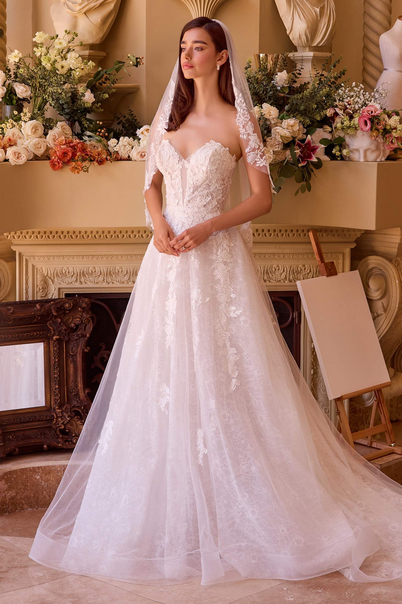 Andrea &amp; Leo WL052 Dress Deep Sweetheart Strapless Bridal Ball Gown