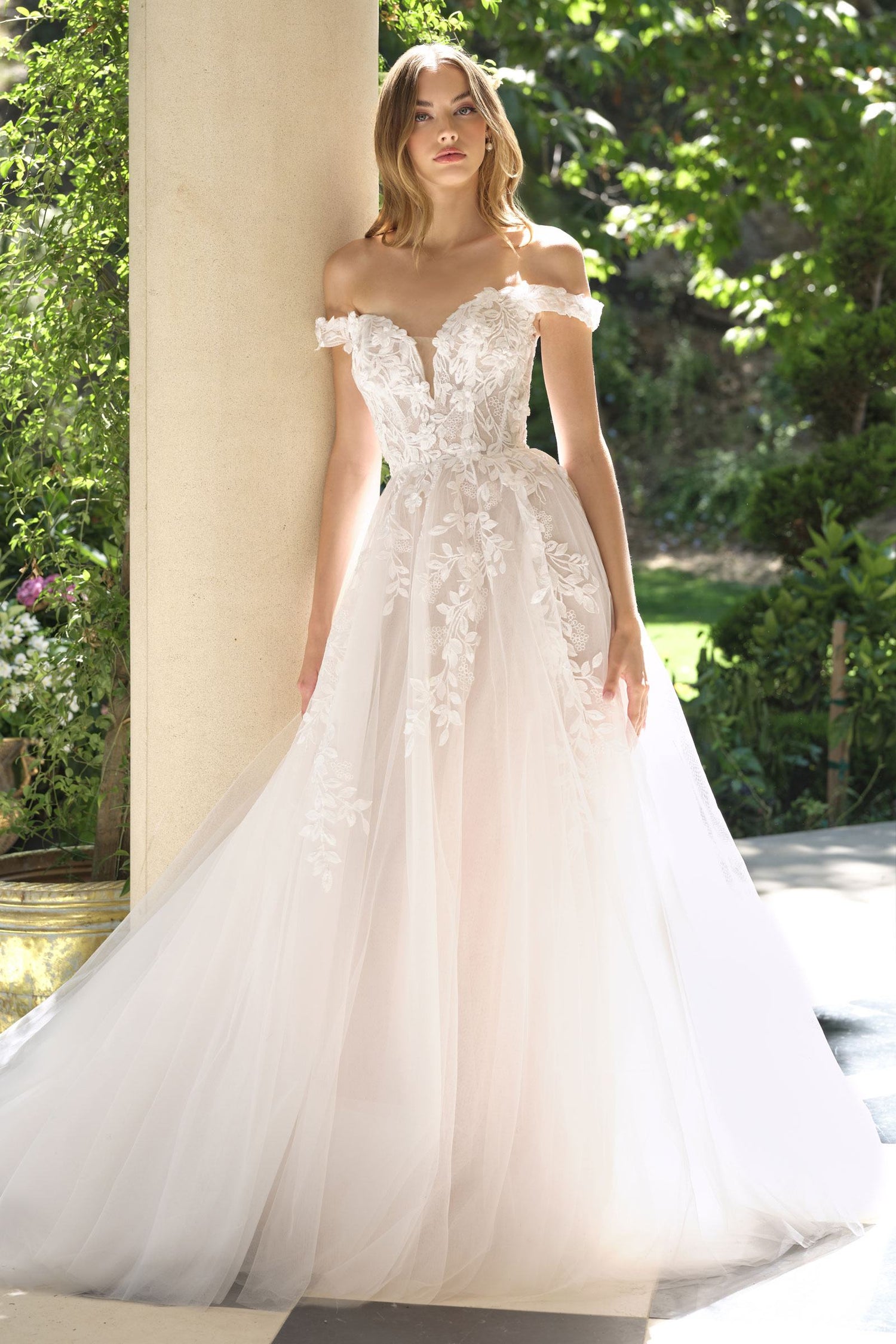 Andrea &amp; Leo WL057 Wedding A-line Gown Off Shoulder