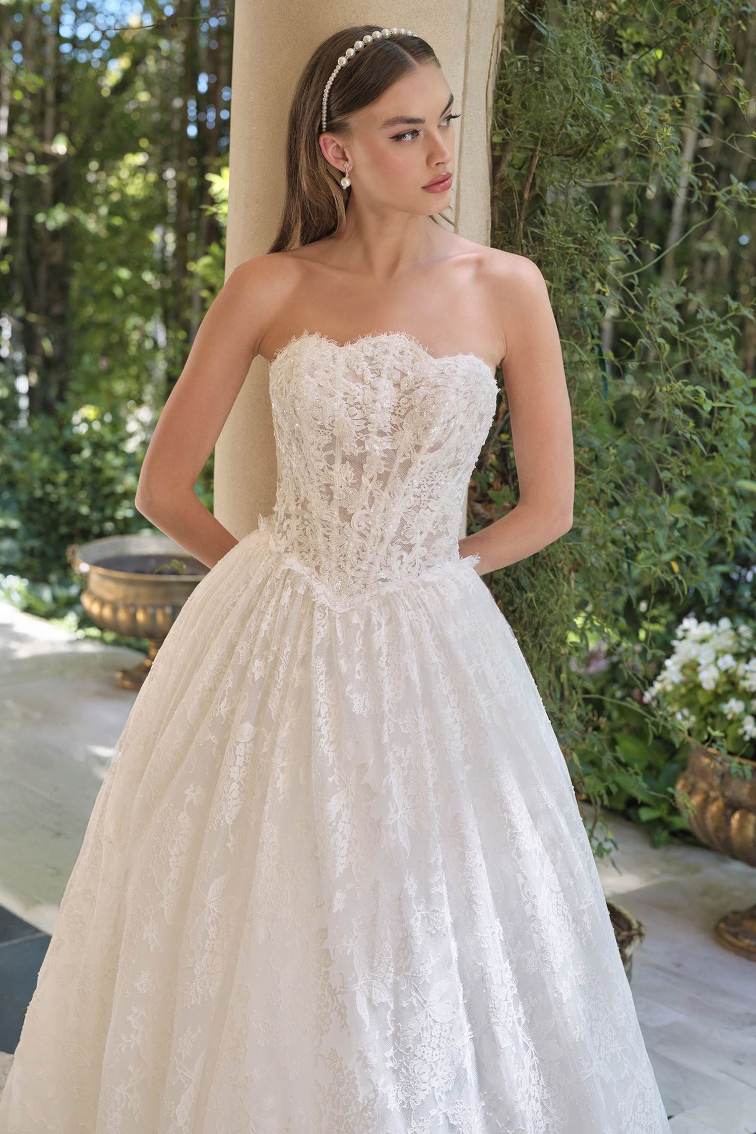 Andrea &amp; Leo WL061 Timeless A-Line Strapless Wedding Gown