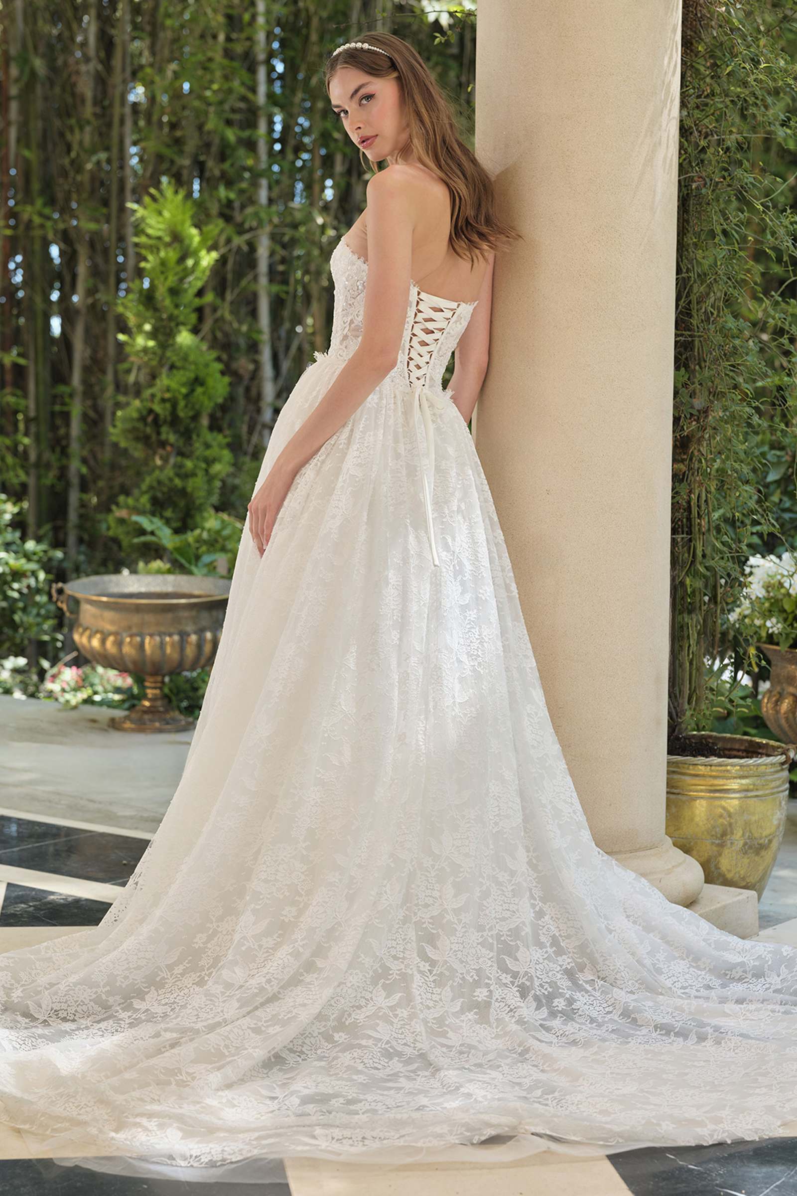 Andrea &amp; Leo WL061 Timeless A-Line Strapless Wedding Gown