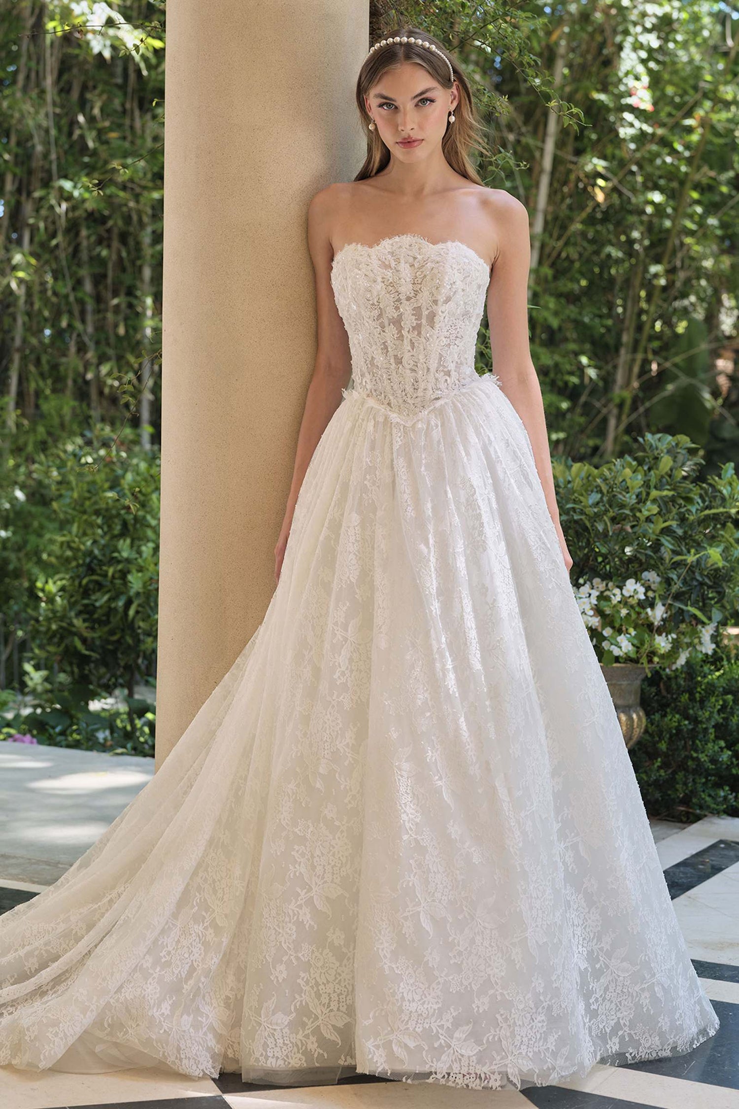 Andrea &amp; Leo WL061 Timeless A-Line Strapless Wedding Gown