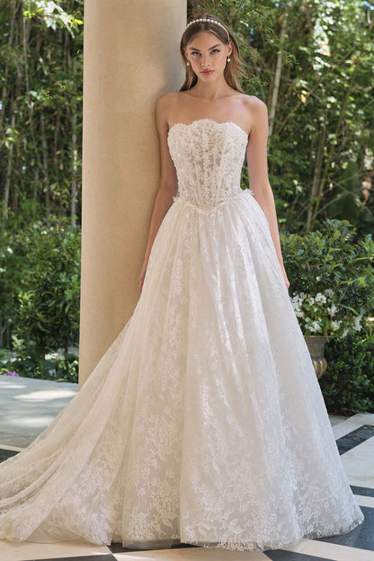 Andrea &amp; Leo WL061 Timeless A-Line Strapless Wedding Gown