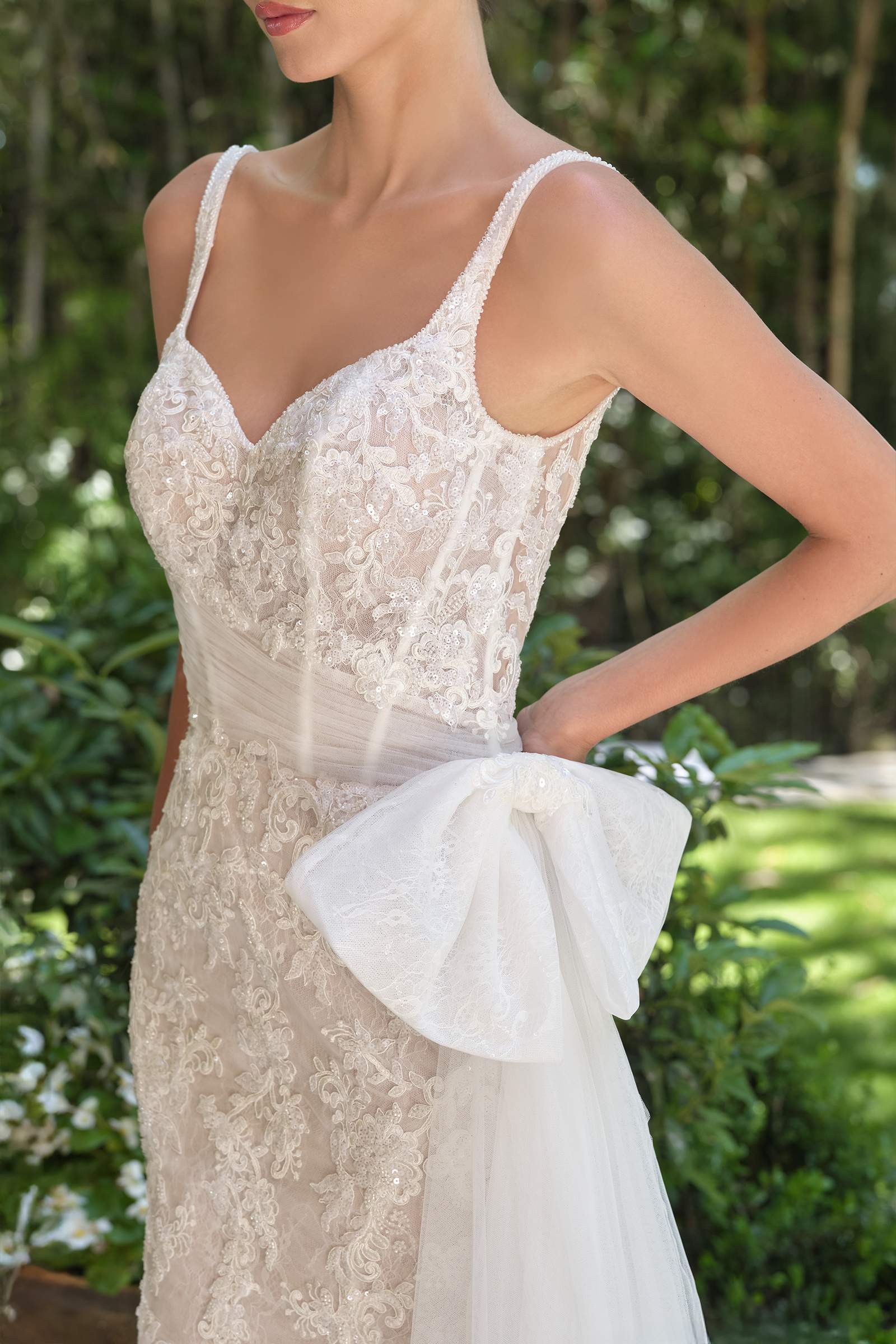 Andrea &amp; Leo WL068 Fitted Sweetheart Embroidered Lace Mermaid Dress