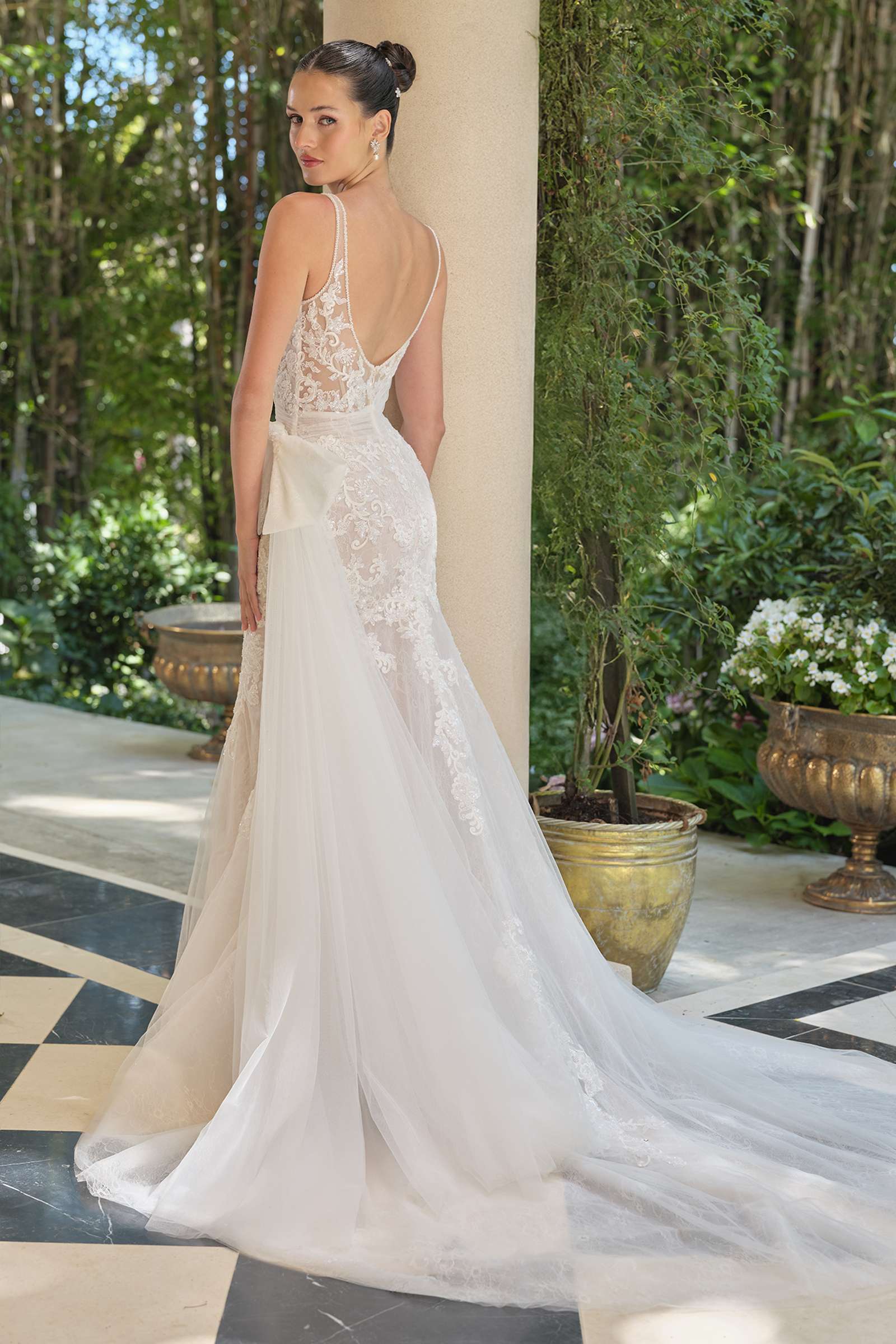 Andrea &amp; Leo WL068 Fitted Sweetheart Embroidered Lace Mermaid Dress