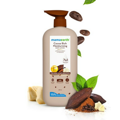 Mamaearth Cocoa Rich Moisturizing Body Lotion with Cocoa Butter &amp; Vitamin E