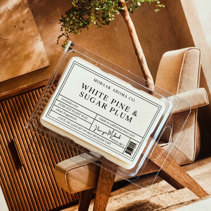 White Pine &amp; Sugar Plum Wickless Tart